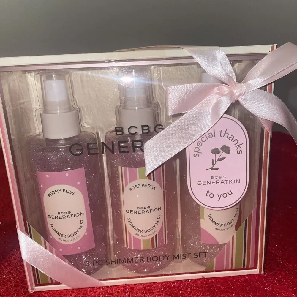 BCBG Generation Shimmer Body Mist Set of 3 Gift Pack for Women